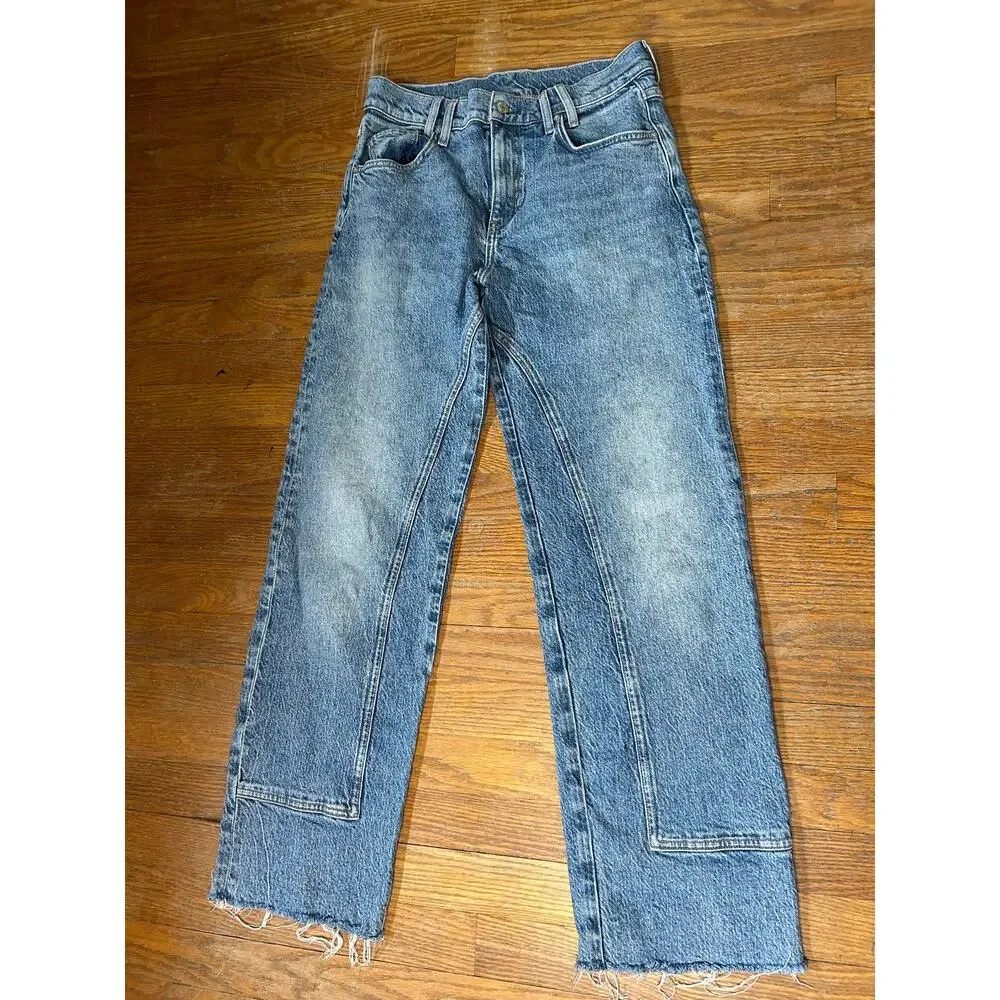 Free People We The Free Risk Taker High Rise Straight Jeans Mantra Size 28